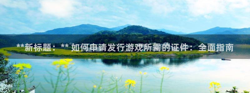 蓝狮电商怎么样知乎：**新标题：** 如何申请发行游戏所需的证件：全面指南